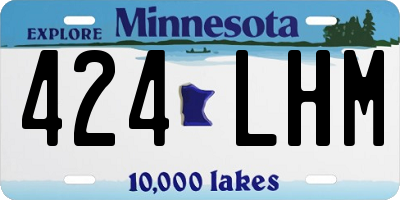 MN license plate 424LHM