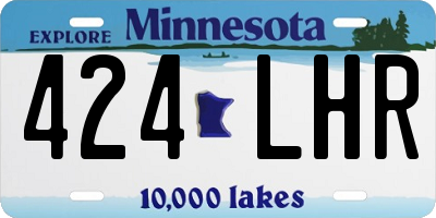 MN license plate 424LHR