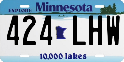 MN license plate 424LHW