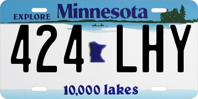 MN license plate 424LHY