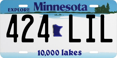 MN license plate 424LIL