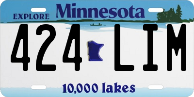 MN license plate 424LIM