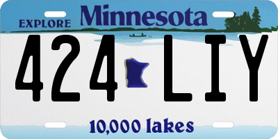 MN license plate 424LIY