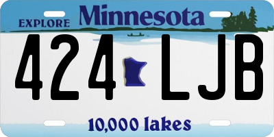 MN license plate 424LJB
