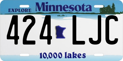 MN license plate 424LJC