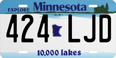 MN license plate 424LJD