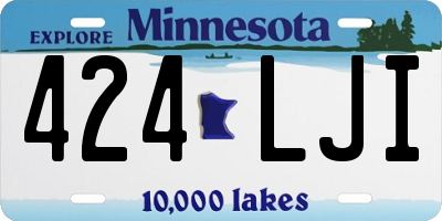 MN license plate 424LJI