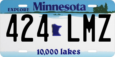 MN license plate 424LMZ