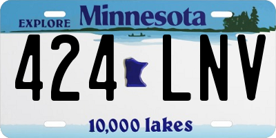 MN license plate 424LNV