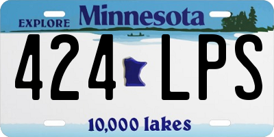 MN license plate 424LPS