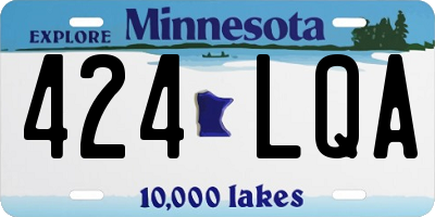 MN license plate 424LQA