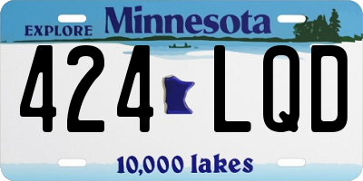 MN license plate 424LQD