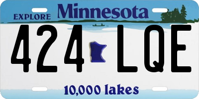 MN license plate 424LQE