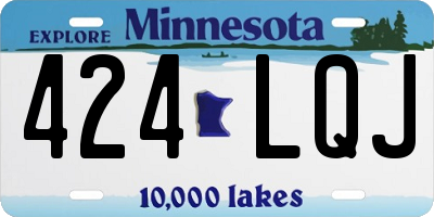 MN license plate 424LQJ