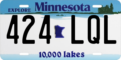 MN license plate 424LQL