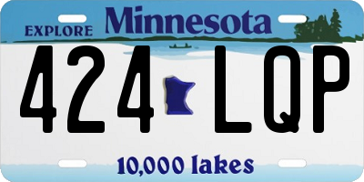 MN license plate 424LQP