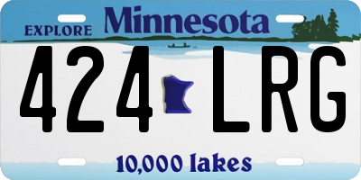 MN license plate 424LRG