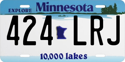 MN license plate 424LRJ