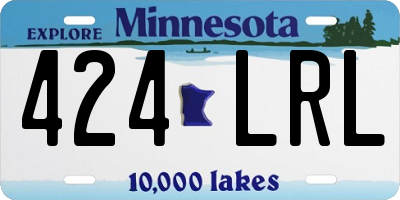 MN license plate 424LRL