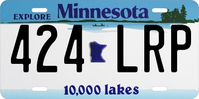 MN license plate 424LRP