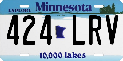 MN license plate 424LRV