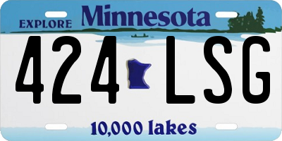 MN license plate 424LSG