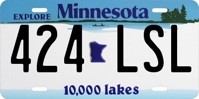 MN license plate 424LSL