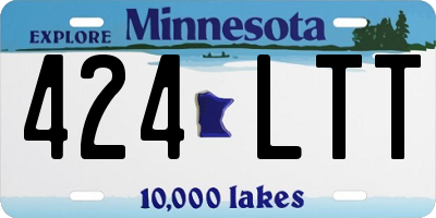 MN license plate 424LTT