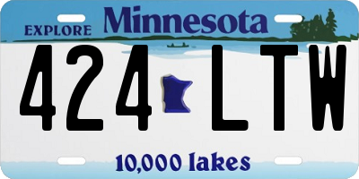 MN license plate 424LTW