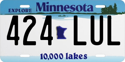 MN license plate 424LUL
