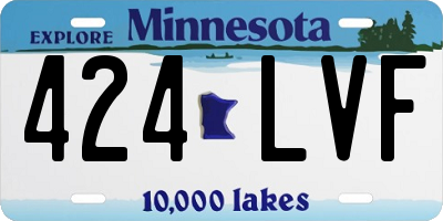 MN license plate 424LVF