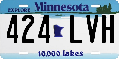 MN license plate 424LVH