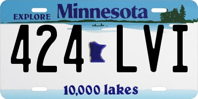 MN license plate 424LVI