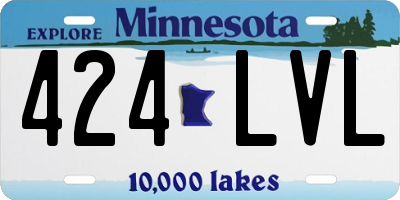 MN license plate 424LVL