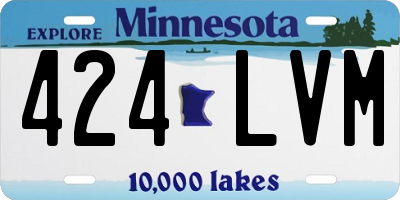 MN license plate 424LVM