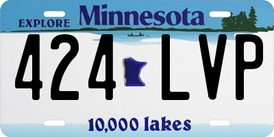 MN license plate 424LVP