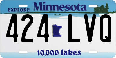 MN license plate 424LVQ