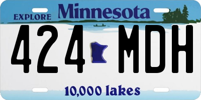 MN license plate 424MDH