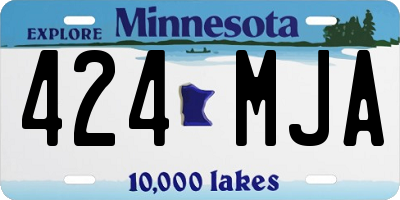 MN license plate 424MJA