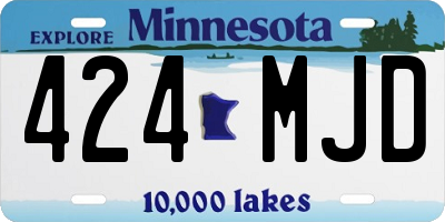 MN license plate 424MJD
