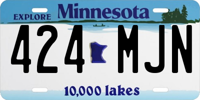 MN license plate 424MJN