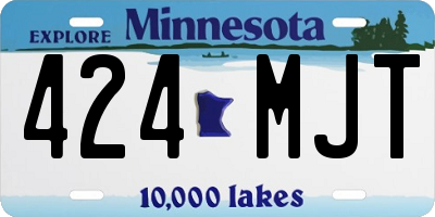 MN license plate 424MJT
