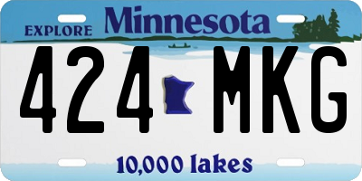 MN license plate 424MKG