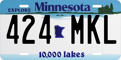 MN license plate 424MKL