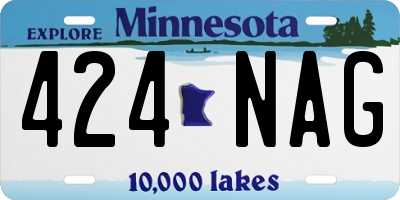 MN license plate 424NAG