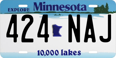 MN license plate 424NAJ