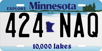 MN license plate 424NAQ
