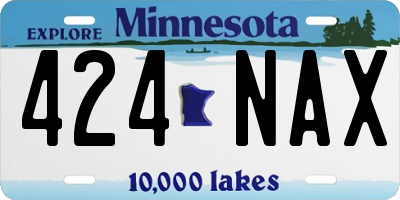 MN license plate 424NAX
