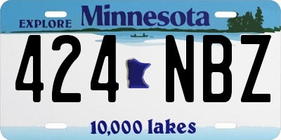 MN license plate 424NBZ