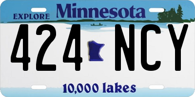 MN license plate 424NCY
